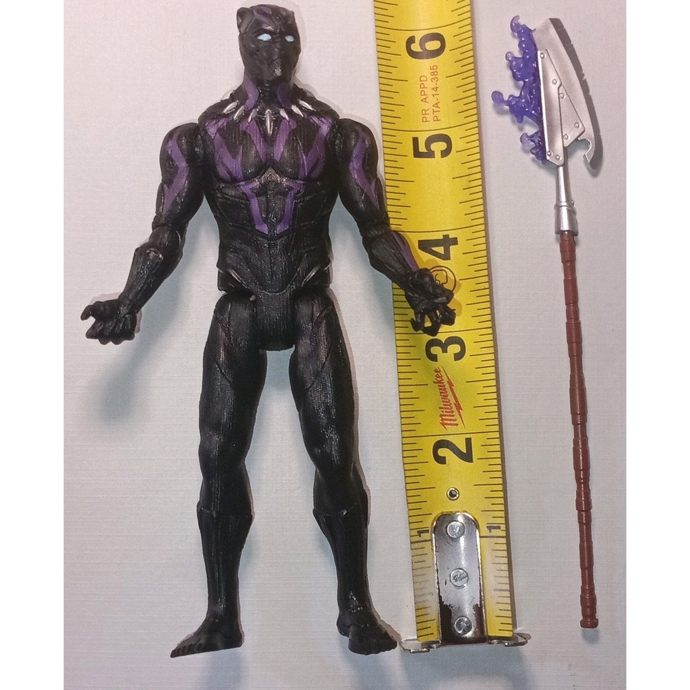 Marvel Comics Black Panther Vibranium Suit 6" Action Figure Wakanda Avenger